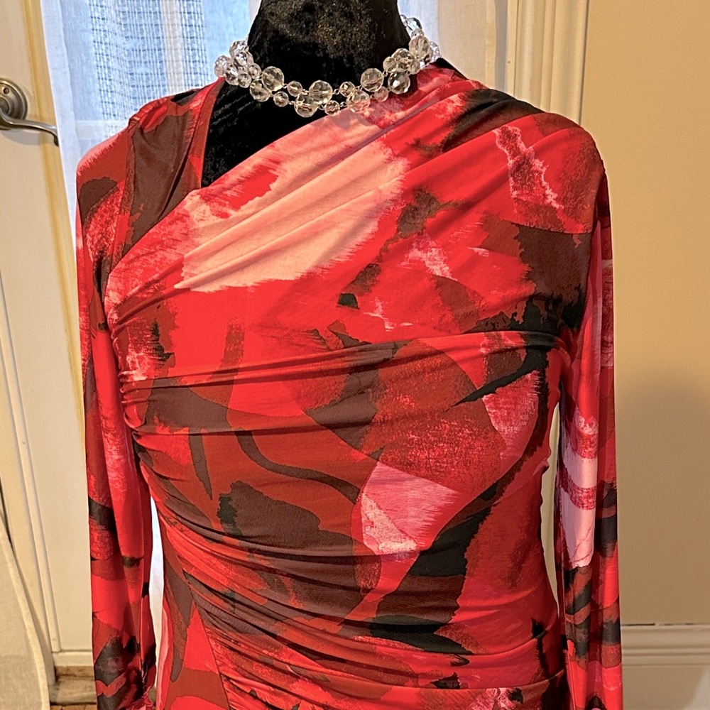 Eloquii Mesh Ruched Dress
